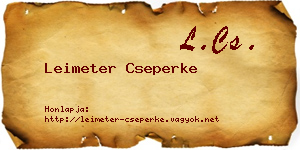 Leimeter Cseperke névjegykártya